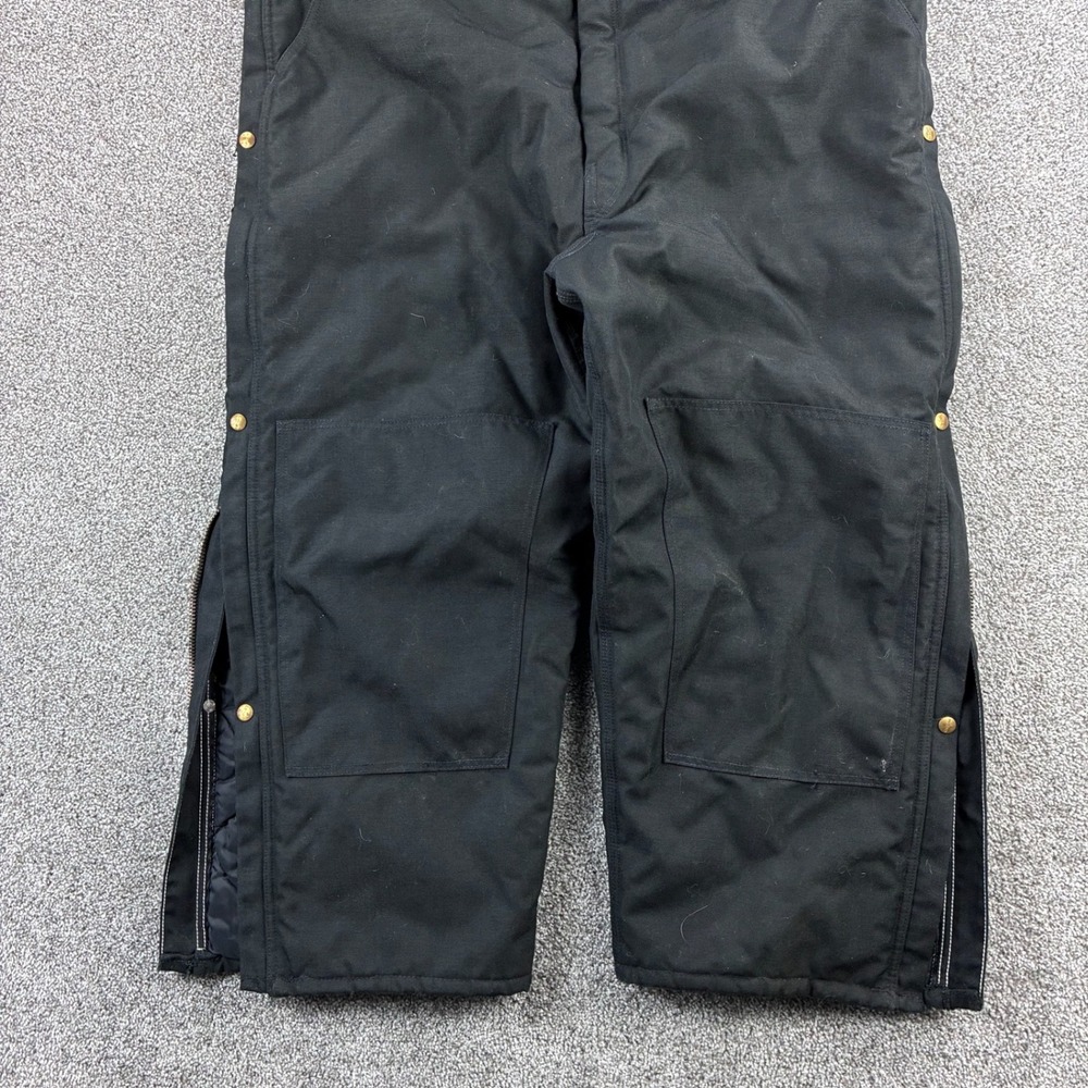 Carhartt Firm Duck Bib Overalls Mens 48x30‎ Arctic Insulated Canvas Double Knee - Picture 3 of 7